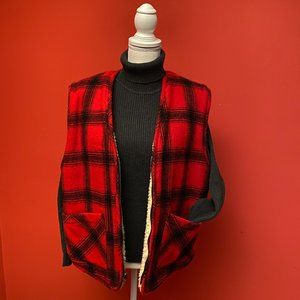 Sherpa lined Buffalo Plaid Vest